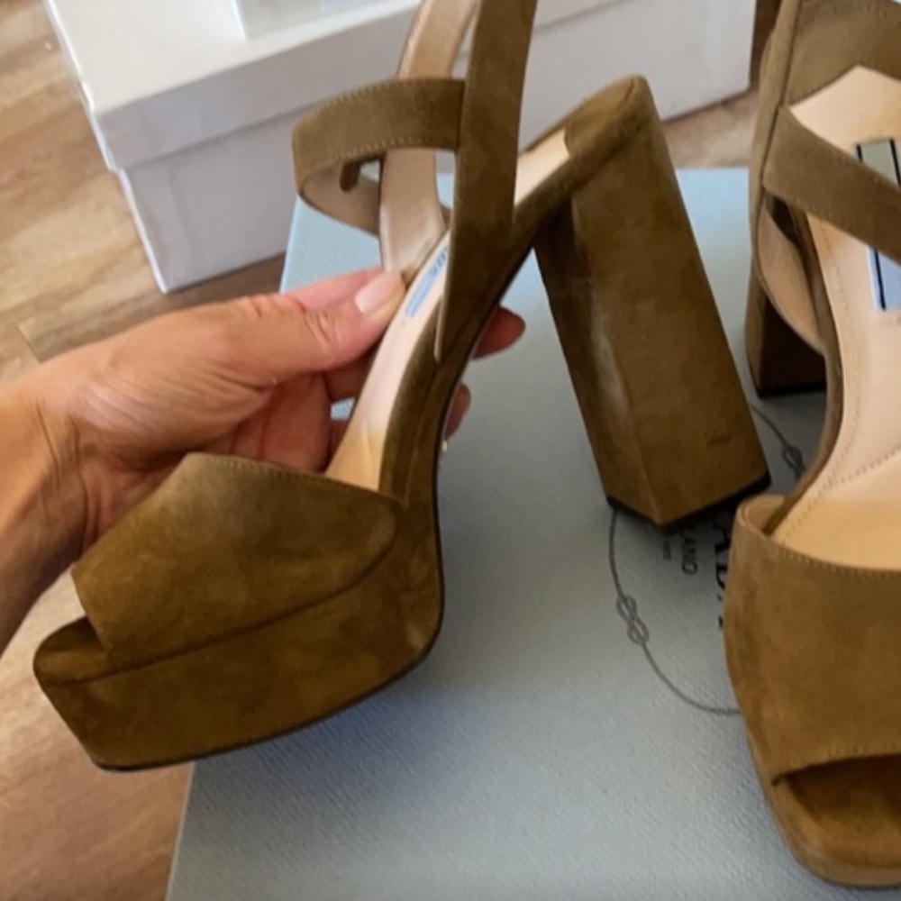 Prada platform heels